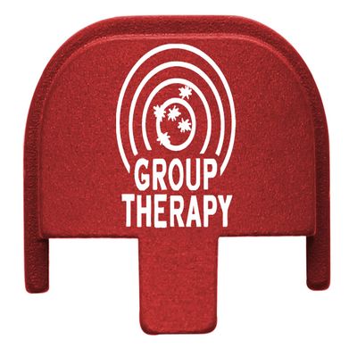 NDZ Performance Rear Slide Cover Plate for Smith & Wesson SD9, SD9 VE, SD40, SD40 VE 9MM & .40 S&W Laser Engraved Anodized Aluminum in Red - Group Therapy Target