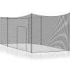 Syhood Baseball Batting Cage Net Heavy Duty Cricket Softball Hitting Practice Net Portable Pitching Cage, Training Sports Barrier Screen for Backyard Outdoor (Frame Not Included)(35 x 10 x 10 ft) view 1