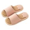 Couple Models Shoes Non Slip Flip Flops Flax Slippers Indoor Bedroom Four Seasons Linen Slippers for Women Ladies Womens Rabbit Slippers (B, 7.5) view 3