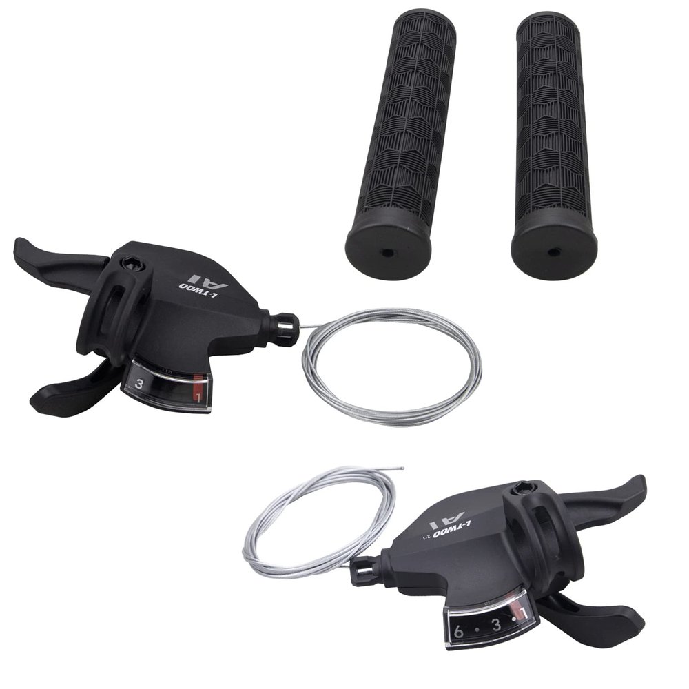 WEEROCK Bike Shifter Lever 18 Speeds 3X6 Thumb Gear Shift Lever for Mountain Bicycle