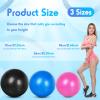 Honoson 3 Pcs Yoga Ball 55/65/75cm Exercise Ball for Working Out Birthing Pregnancy Gym Physical Therapy Balance Stability Fitness, Quick Pump Included view 2