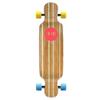 Yocaher Punked Bamboo Longboard Skateboard Freestyle 40" x 9.75"Cruiser w/BLACKWIDOW Premium Clear Grip Tape, Heavy Duty Aluminum Alloy Truck, 71mm Longboard Wheels (Sway) view 2