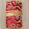 Only My Live Home Luxury Silk Brocade 3 Zipped Jewelry Bag Travel Jewellery Roll Drawstring Packaging Necklace Bracelet Ring Makeup Storage Pouches (red rich flower) view 2