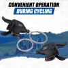 WEEROCK Bike Shifter Lever 21 Speeds 3x7 Thumb Gear Shift Lever for Mountain Bicycle view 4