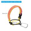 PATIKIL Water Bottle Holder, Paracord Handle Carrying Lanyard Strap Carrier with Ring for 12oz to 64oz Wide Mouth Bottles, Pink, Yellow view 2