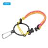 PATIKIL Water Bottle Holder, Paracord Handle Carrying Lanyard Strap Carrier with Ring for 12oz to 64oz Wide Mouth Bottles, Pink, Yellow view 3