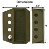 2 Pack Vest Shoulder Pads Fit 2" Shoulder Strap Comfort Soft Cushion Strap Pads Mesh Padded Lightweight for FCPC JPC Plate Carriersl Vests Sling Bags (Ranger Green) view 2