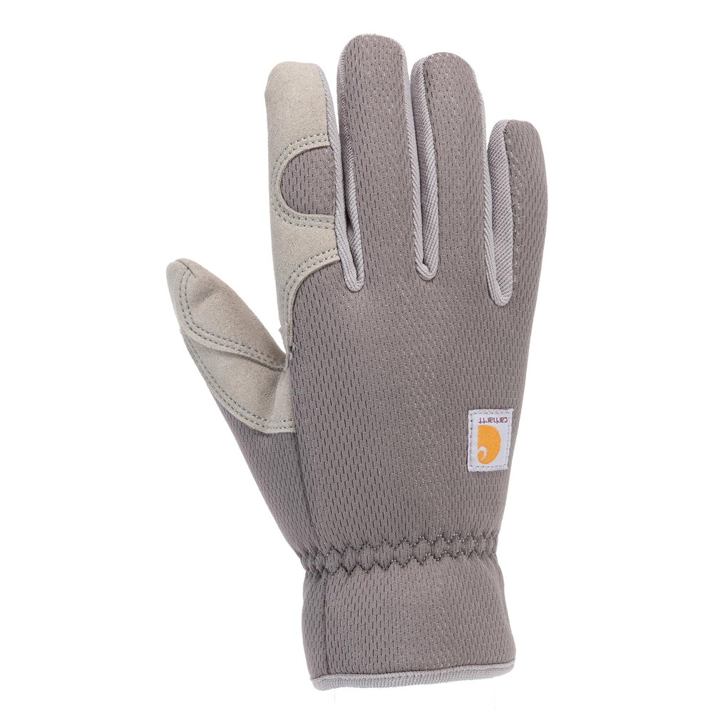 Carhartt Women's Thermal-Lined High Dexterity Open Cuff Glove, Grey, Large