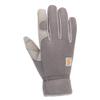 Carhartt Women's Thermal-Lined High Dexterity Open Cuff Glove, Grey, Large view 1