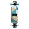 Yocaher Punked Bamboo Longboard Skateboard Freestyle 40" x 9.75"Cruiser w/BLACKWIDOW Premium Clear Grip Tape, Heavy Duty Aluminum Alloy Truck, 71mm Longboard Wheels (Geometrix) view 1