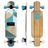 Yocaher Punked Bamboo Longboard Skateboard Freestyle 40" x 9.75"Cruiser w/BLACKWIDOW Premium Clear Grip Tape, Heavy Duty Aluminum Alloy Truck, 71mm Longboard Wheels (Geometrix) view 3