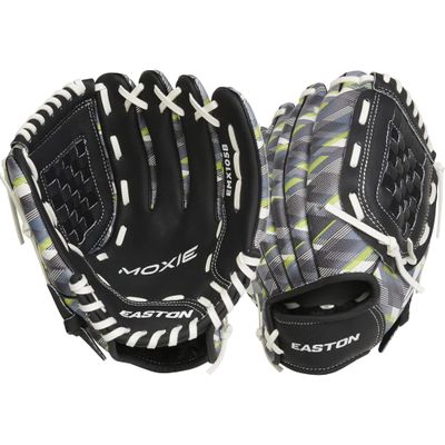 Easton | MOXIE Baseball Glove | Left Hand Throw | 10.5" Basket Web | Black