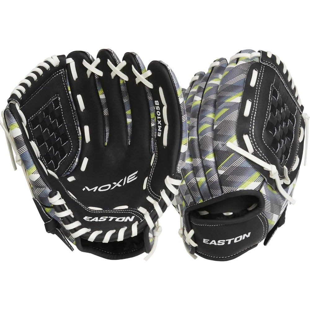 Easton | MOXIE Baseball Glove | Left Hand Throw | 10.5" Basket Web | Black