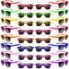 Morcheiong 32 Pack Kids Sunglasses Neon Colors SunglassesSunglasses Party Favors Goody Bag Fillers Fun Gift for Birthday Party Beach Pool Party view 1