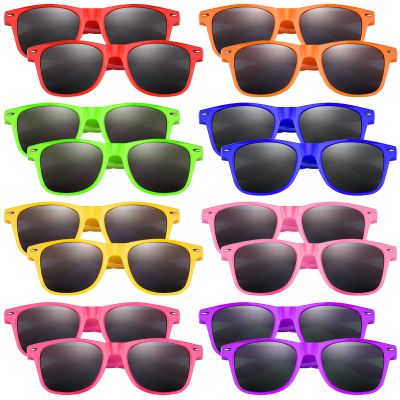 Morcheiong 16 Pack Kids Sunglasses Neon Colors SunglassesSunglasses Party Favors Goody Bag Fillers Fun Gift for Birthday Party Beach Pool Party