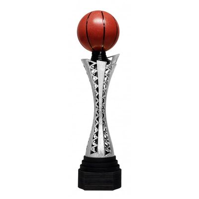 Trophymonster Silver Basketball Trophy Award | for Club, School & Presentations | Free Engraving 3 Sizes