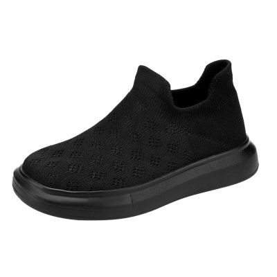 Girls Basketball Shoes Boys Mesh Lightweight Breathable Fashion Casual Shoes Slip Boys Size 12 Slip on Shoes Black