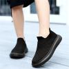 Girls Basketball Shoes Boys Mesh Lightweight Breathable Fashion Casual Shoes Slip Boys Size 12 Slip on Shoes Black view 2
