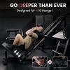 GMWD Leg Press Hack Squat Machine Combo, Leg Press Machine with Linear Bearing, Lower Body with Weight Storage for Quads, Hamstring, Glutes, Home Gym Exercise Equipment view 3
