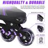 Inline Skates for Adults Men Women, Adjustable Aggressive Durable Roller Skates with Giant Wheels, High Performance Skates for Male Female Purple Size 8 9 10 11 view 2