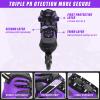 Inline Skates for Adults Men Women, Adjustable Aggressive Durable Roller Skates with Giant Wheels, High Performance Skates for Male Female Purple Size 8 9 10 11 view 4