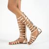 BORAMAX Women's Summer Sandals: Roman, Gladiator, Open Toe, Lace Up, Platform Heels view 3