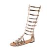 BORAMAX Women's Summer Sandals: Roman, Gladiator, Open Toe, Lace Up, Platform Heels view 4