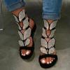 BORAMAX Flat Sandals for Women, Women's Sandals Bohemian Flowers Beaded Casual Summer Flat Beach Shoes Clip Toe Sandals view 2
