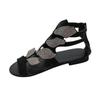 BORAMAX Flat Sandals for Women, Women's Sandals Bohemian Flowers Beaded Casual Summer Flat Beach Shoes Clip Toe Sandals view 3