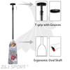 Z&J SPORT Adjustable Dragon Boat Paddle, IDBF Approved Carbon Fiber Paddle, Graphic Paddle with Adjuster for Dragon Boat Race with Adjustable T Handle (Range: 43-52 /110cm-132cm) (GF123) view 4