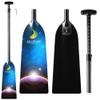 Z&J SPORT Adjustable Dragon Boat Paddle, IDBF Approved Carbon Fiber Paddle, Graphic Paddle with Adjuster for Dragon Boat Race with Adjustable T Handle (Range: 43-52 /110cm-132cm) (FY06) view 1