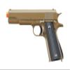 320 FPS 1911 Metal Spring Airsoft Pistol - Dark Earth view 1