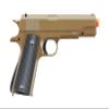 320 FPS 1911 Metal Spring Airsoft Pistol - Dark Earth view 2