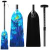 Z&J SPORT Adjustable Dragon Boat Paddle, IDBF Approved Carbon Fiber Paddle, Graphic Paddle with Adjuster for Dragon Boat Race with Adjustable T Handle (Range: 43-52 /110cm-132cm) (DW02)