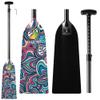 Z&J SPORT Adjustable Dragon Boat Paddle, IDBF Approved Carbon Fiber Paddle, Graphic Paddle with Adjuster for Dragon Boat Race with Adjustable T Handle (Range: 43-52 /110cm-132cm) (DW05) view 1