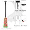 Z&J SPORT Adjustable Dragon Boat Paddle, IDBF Approved Carbon Fiber Paddle, Graphic Paddle with Adjuster for Dragon Boat Race with Adjustable T Handle (Range: 43-52 /110cm-132cm) (MJ378) view 3