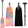 Z&J SPORT Adjustable Dragon Boat Paddle, IDBF Approved Carbon Fiber Paddle, Graphic Paddle with Adjuster for Dragon Boat Race with Adjustable T Handle (Range: 43-52 /110cm-132cm) (MS01) view 1
