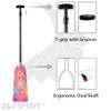 Z&J SPORT Adjustable Dragon Boat Paddle, IDBF Approved Carbon Fiber Paddle, Graphic Paddle with Adjuster for Dragon Boat Race with Adjustable T Handle (Range: 43-52 /110cm-132cm) (MS02) view 3