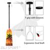 Z&J SPORT Adjustable Dragon Boat Paddle, IDBF Approved Carbon Fiber Paddle, Graphic Paddle with Adjuster for Dragon Boat Race with Adjustable T Handle (Range: 43-52 /110cm-132cm) (DW09) view 4