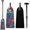 Z&J SPORT Adjustable Dragon Boat Paddle, IDBF Approved Carbon Fiber Paddle, Graphic Paddle with Adjuster for Dragon Boat Race with Adjustable T Handle (Range: 43-52 /110cm-132cm) (HJ09) view 1