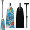 Z&J SPORT Adjustable Dragon Boat Paddle, IDBF Approved Carbon Fiber Paddle, Graphic Paddle with Adjuster for Dragon Boat Race with Adjustable T Handle (Range: 43-52 /110cm-132cm) (BL467)