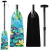 Z&J SPORT Adjustable Dragon Boat Paddle, IDBF Approved Carbon Fiber Paddle, Graphic Paddle with Adjuster for Dragon Boat Race with Adjustable T Handle (Range: 43-52 /110cm-132cm) (LZ251) view 1