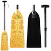 Z&J SPORT Adjustable Dragon Boat Paddle, IDBF Approved Carbon Fiber Paddle, Graphic Paddle with Adjuster for Dragon Boat Race with Adjustable T Handle (Range: 43-52 /110cm-132cm) (DW03) view 1