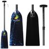 Z&J SPORT Adjustable Dragon Boat Paddle, IDBF Approved Carbon Fiber Paddle, Graphic Paddle with Adjuster for Dragon Boat Race with Adjustable T Handle (Range: 43-52 /110cm-132cm) (FY09)