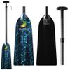 Z&J SPORT Adjustable Dragon Boat Paddle, IDBF Approved Carbon Fiber Paddle, Graphic Paddle with Adjuster for Dragon Boat Race with Adjustable T Handle (Range: 43-52 /110cm-132cm) (HJ08) view 1