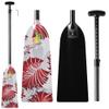 Z&J SPORT Adjustable Dragon Boat Paddle, IDBF Approved Carbon Fiber Paddle, Graphic Paddle with Adjuster for Dragon Boat Race with Adjustable T Handle (Range: 43-52 /110cm-132cm) (RF126) view 1