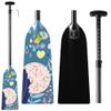 Z&J SPORT Adjustable Dragon Boat Paddle, IDBF Approved Carbon Fiber Paddle, Graphic Paddle with Adjuster for Dragon Boat Race with Adjustable T Handle (Range: 43-52 /110cm-132cm) (HW375) view 1