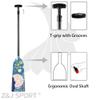Z&J SPORT Adjustable Dragon Boat Paddle, IDBF Approved Carbon Fiber Paddle, Graphic Paddle with Adjuster for Dragon Boat Race with Adjustable T Handle (Range: 43-52 /110cm-132cm) (HW375) view 4