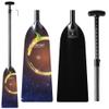 Z&J SPORT Adjustable Dragon Boat Paddle, IDBF Approved Carbon Fiber Paddle, Graphic Paddle with Adjuster for Dragon Boat Race with Adjustable T Handle (Range: 43-52 /110cm-132cm) (MS09)