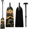 Z&J SPORT Adjustable Dragon Boat Paddle, IDBF Approved Carbon Fiber Paddle, Graphic Paddle with Adjuster for Dragon Boat Race with Adjustable T Handle (Range: 43-52 /110cm-132cm) (HJ03) view 1